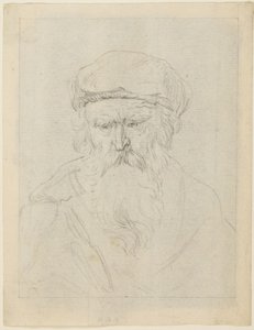 Tverr gammel mann av Rembrandt van Rijn
