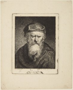 Tungsindig gammel mann av Rembrandt van Rijn