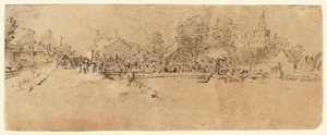 Utsikt over Diemen av Rembrandt van Rijn