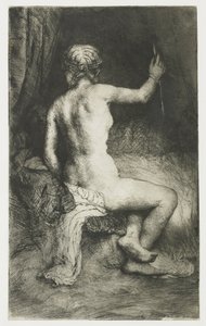 Kvinne med pilen av Rembrandt van Rijn