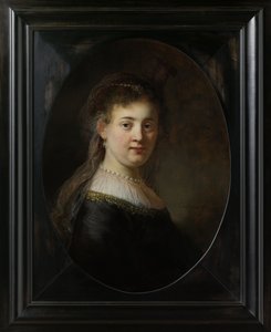 Ung kvinne i fantasykostyme, 1633 av Rembrandt van Rijn