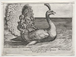 Sjøkamp representert ved Arno-elven i Firenze, for ekteskapet til Cosimo di Medici, 1608.