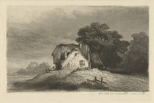 Hus på en høyde av Remigius Adrianus Haanen