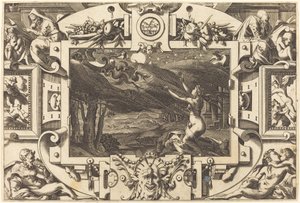 Besvergelsen av Medea av René Boyvin after Leonard Thiry