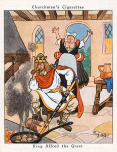 Kong Alfred den store (fargelitografi)