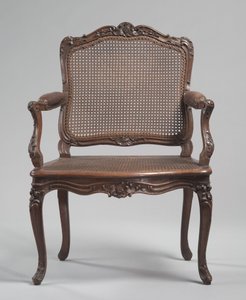 Armstol, ca. 1740 (utskåret tre, stokk) av René Cresson
