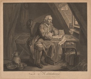 Meditasjon av René Gaillard, after Johann Eleazar Schenau