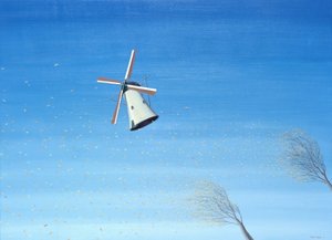 Høst i Holland, 2001, Olje på lerret av Rene Boin