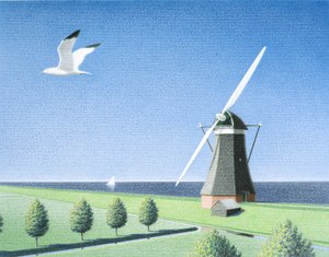 Vindmølle av Rene Boin