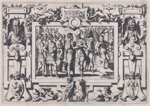 Jason ankommer Colchis Jason ankom endelig Colchis..., 1563. av Rene Boyvin