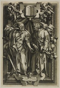 Saint Paul og Saint Peter av Rene Boyvin