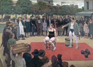 The Travelling Performers, ca. 1928-30 (olje på lerret)