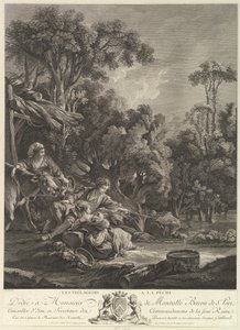 The Villageers Fishing The Villages Fishing, 1700-tallet.