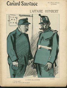 Illustrasjon av Hermann-Paul (1864-1940) for omslaget til Le Canard Sauvage, nr. 21 av Rene George Hermann Paul