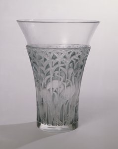 Ibis vase, 1934 (frostet og blått glass)