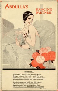 Abdulla-sigaretter, 1920-tallet av Rene Vincent