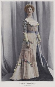 Henriette Henriot , fransk skuespillerinne (farget bilde)