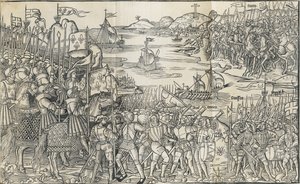 Illustrasjon fra Reisen til det hellige land av Bernhard von Breidenb av Reuwich