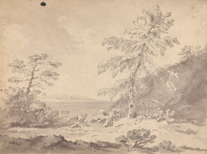 To trær i et landskap av Rev. William Gilpin