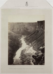 Grand Cañon, Colorado River, munningen av Kanab Wash, ser vestover av Reverend George Wilson Bridges