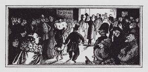 Første netter (litho) av Rex (after) Whistler