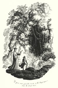 HC Andersen: Paradisets hage (litho) av Rex (after) Whistler