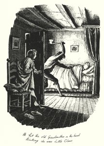 HC Andersen: Den store Claus og lille Claus (litho) av Rex (after) Whistler