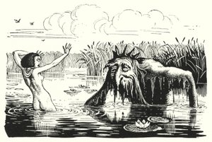 Hans Christian Andersen: Myrkongens datter (litho)