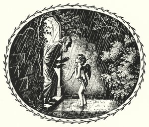 Hans Christian Andersen: Den slemme gutten (litho)
