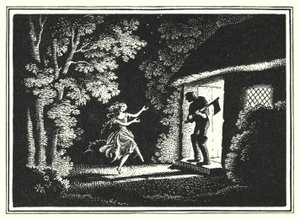 HC Andersen: De røde skoene (litho)