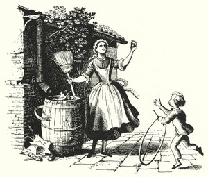 HC Andersen: Toppen og ballen (litho) av Rex (after) Whistler