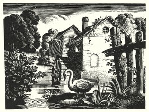 HC Andersen: Den stygge andungen (litho) av Rex (after) Whistler
