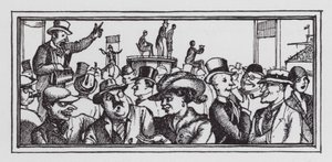 Derbyet (litho) av Rex (after) Whistler