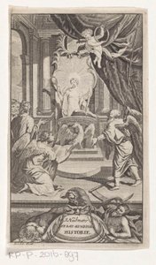 Fader Tid avslører historie J. Huebners politiske historie (tittel på objekt) Tittelside for: Johann Hübner, Kortfattede spørsmål fra politisk historie, 1719 av Reynier Blokhuysen