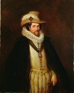 James I av England og VI av Skottland (1566-1625), etter John de Critz II (ca.1600-s.1657) (olje på lerret) av Rhoda Sullivan