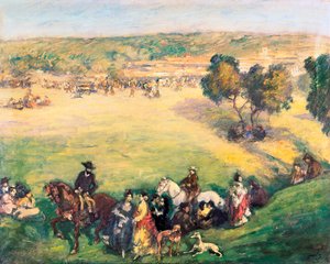 Engen. Maleri av Ricard Canals i Llambi (1876-1931). Olje på lerret.