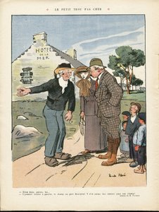 Illustrasjon av Ricardo Flores (1878-1918) i Le Rire, 20.7 av Ricardo Flores