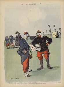 Vi manøvrerer. Illustrasjon for Le Rire