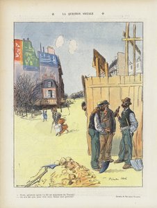 Det sosiale spørsmålet. Illustrasjon for Le Rire