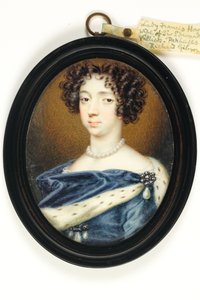 Lady Frances Howard (akvarell på elfenben)
