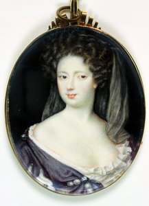 Anne Greville, grevinne av Kingston (akvarell på elfenben)