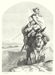 Lord Byrons barn Harold, Canto I, strofe 48 (gravering) av Richard (after) Ansdell