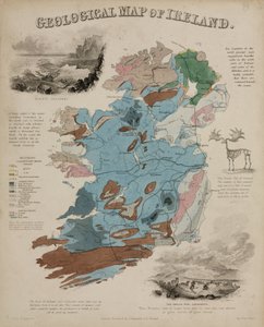 'Geologisk kart over Irland', ca 1850-tallet