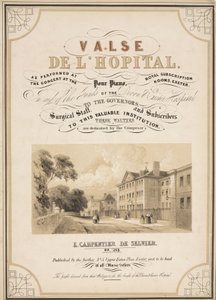 Sykehus Tittelside til notene til ïValse de lHopital av John Pardon