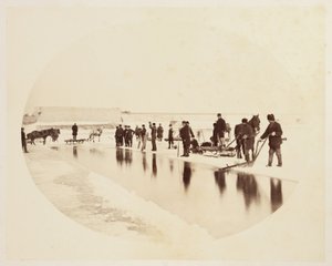 Isskjæring på St Lawrence River' av John Pardon