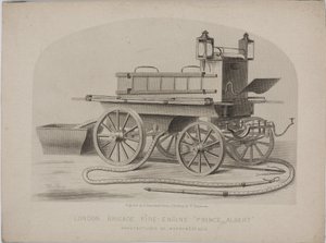 London Brigade brannbil 'Prince Albert', ca 1880