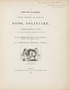 Tittelside til 'The Dodo and its Kindred' av John Pardon