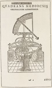 Tycho Brahes kvadrant (omvendt), ca 1577 av John Pardon