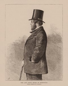 Den avdøde baron Meyer de Rothschild (gravering) av Richard (after) Dighton