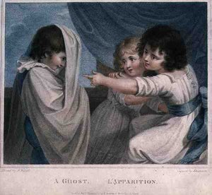 A Ghost, gravert av Luigi Schiavonetti (1765-1810), pub. av T. Simpson